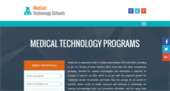 Desktop Screenshot of medicaltechnologyschools.com